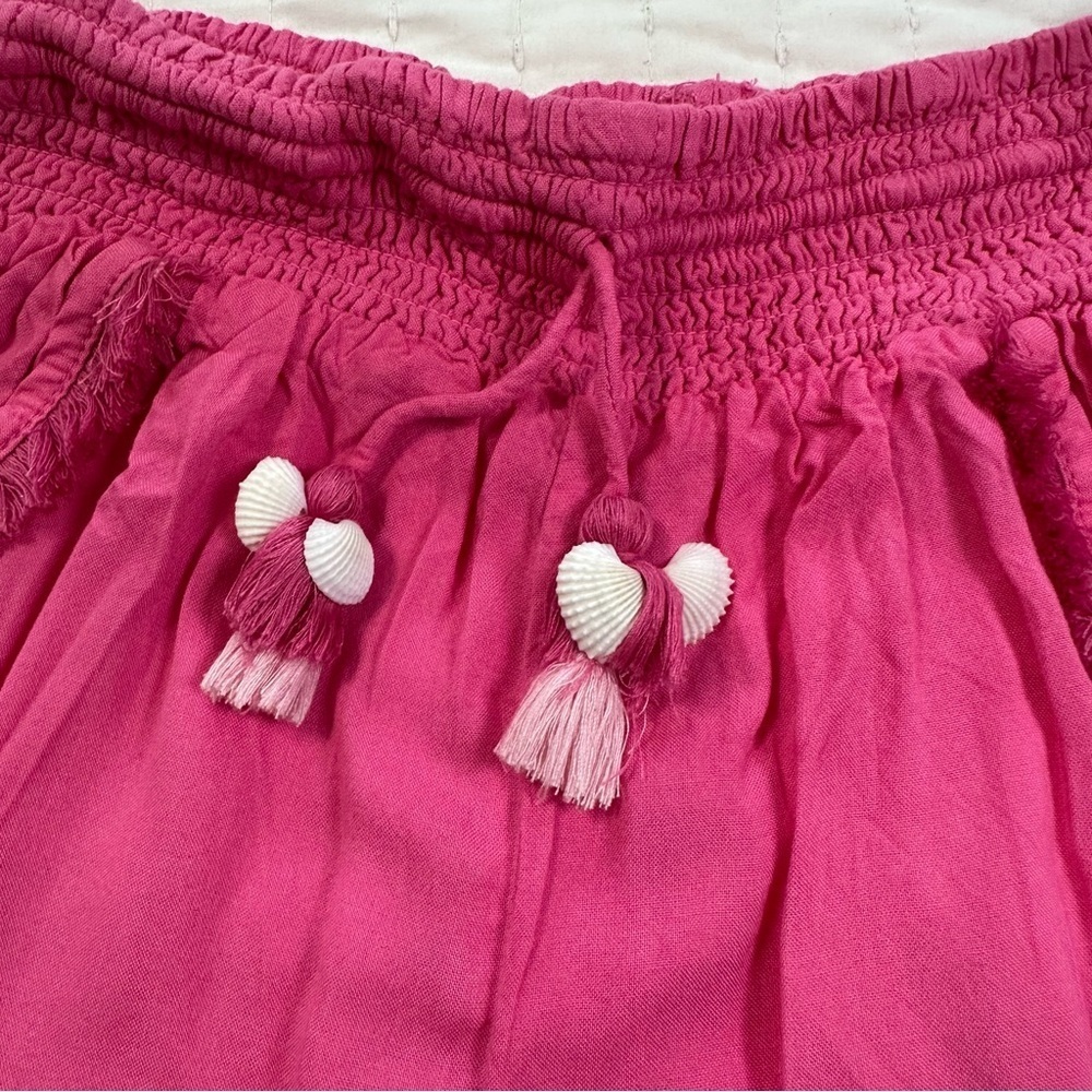 Set Of 2 Floral and Solid Pink Pajama and Casual Summery Shorts - Picture 6 of 10